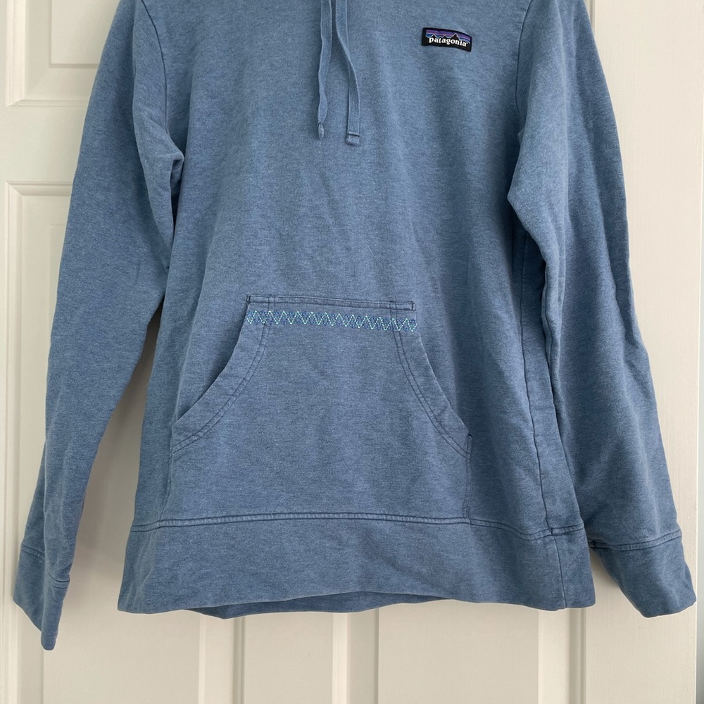 Patagonia hoodies with detail packets and hood